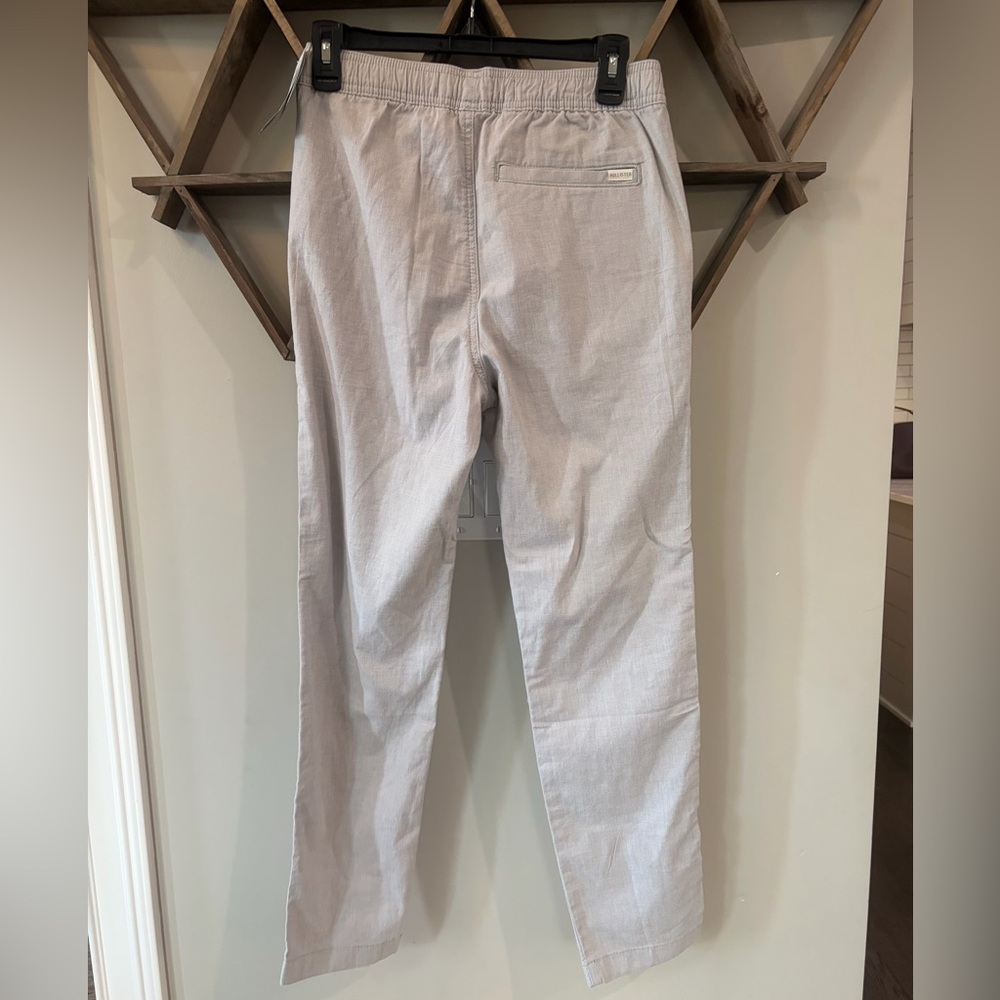 Hollister Men’s Epic Flex Slim Straight Linen Blend Pant. Pull on. NWT. Size XS - Picture 6 of 7